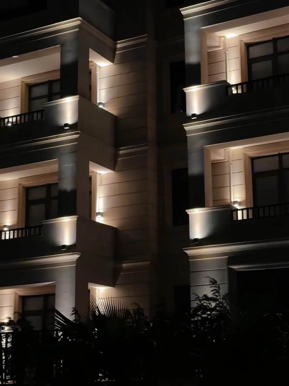 Palazzo Del Vita: балконы в подсветке